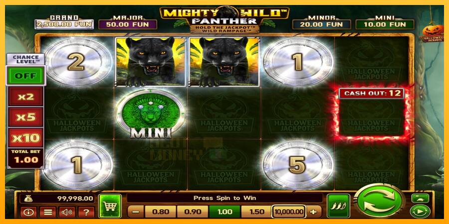 Mighty Wild: Panther Grand Platinum Edition Halloween Jackpots játékgép pénzért, kép 2