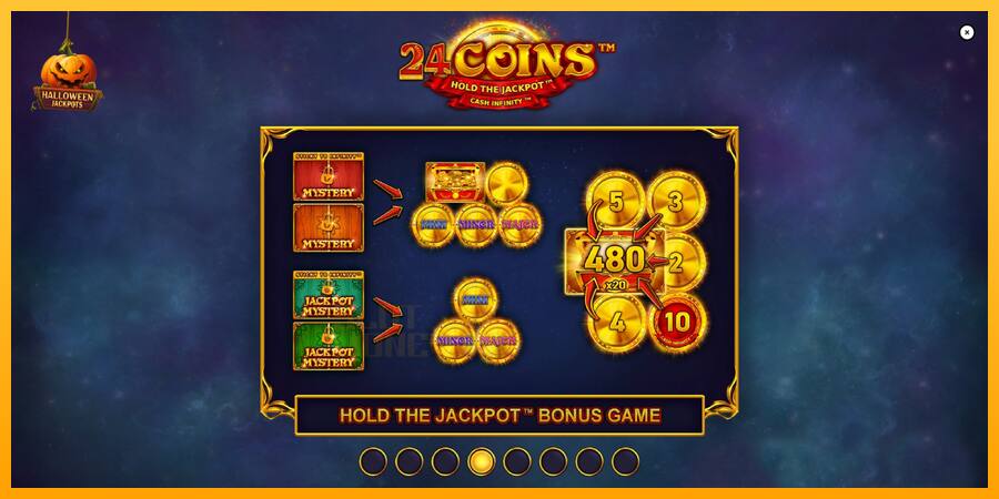 24 Coins Halloween Jackpots játékgép pénzért, kép 1