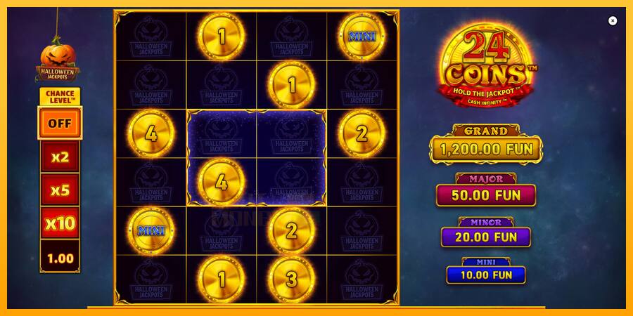 24 Coins Halloween Jackpots játékgép pénzért, kép 2