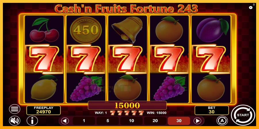 Cashn Fruits Fortune 243 játékgép pénzért, kép 4