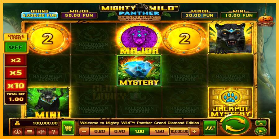 Mighty Wild: Panther Grand Diamond Edition Halloween Jackpots játékgép pénzért, kép 1