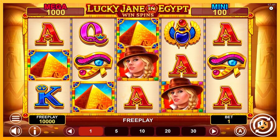 Lucky Jane in Egypt Win Spins játékgép pénzért, kép 1