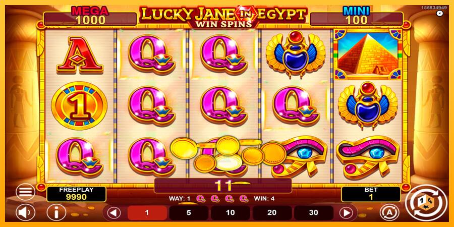 Lucky Jane in Egypt Win Spins játékgép pénzért, kép 3