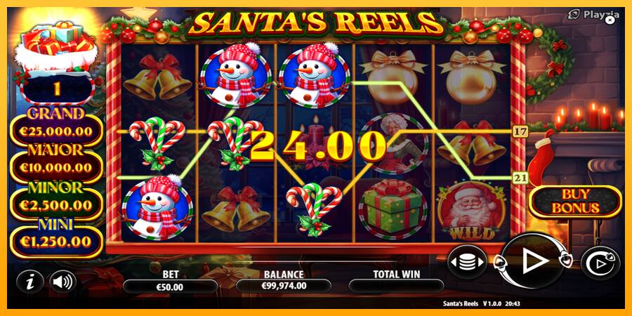 Santas Reels játékgép pénzért, kép 3