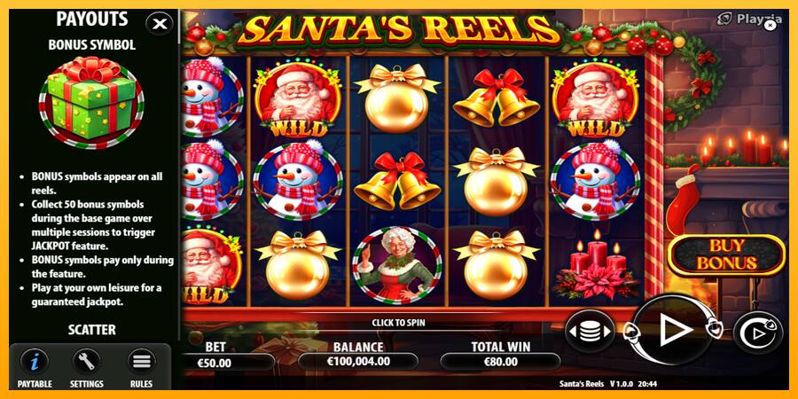 Santas Reels játékgép pénzért, kép 5