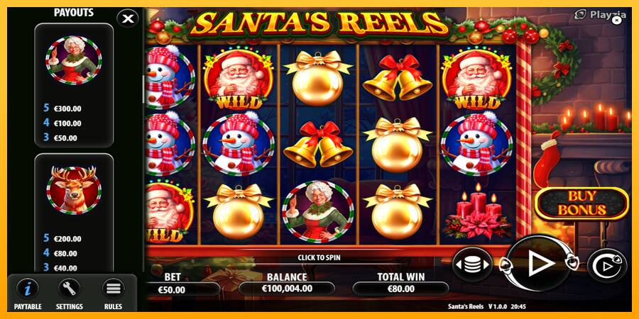 Santas Reels játékgép pénzért, kép 6