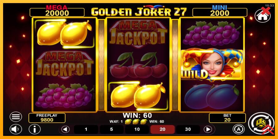 Golden Joker 27 Hold & Win játékgép pénzért, kép 3