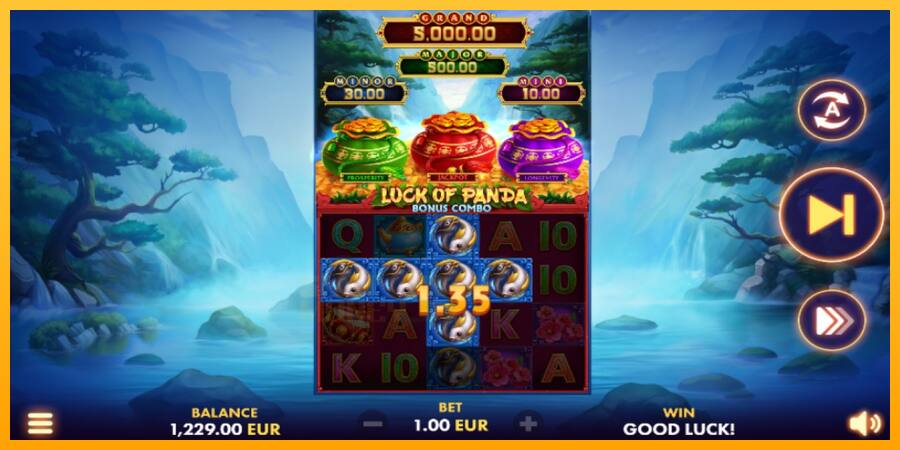 Luck of Panda Bonus Combo játékgép pénzért, kép 2