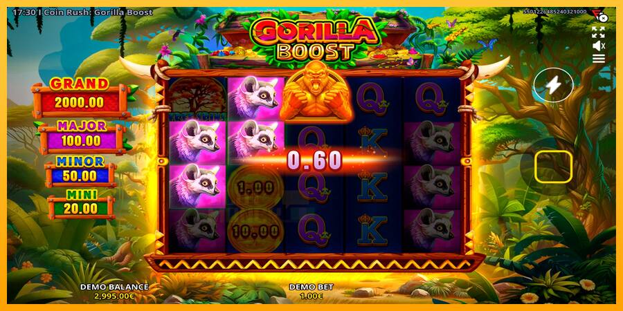 Coin Rush: Gorilla Boost játékgép pénzért, kép 2