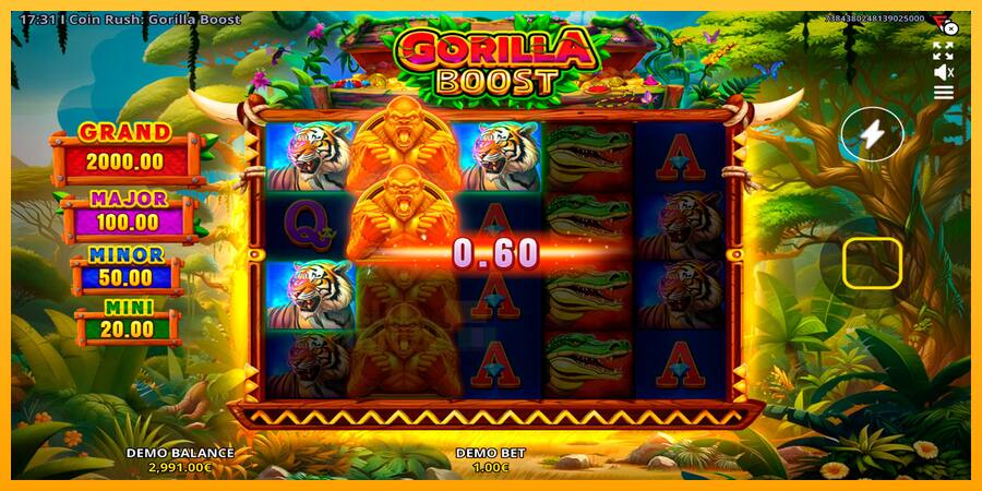 Coin Rush: Gorilla Boost játékgép pénzért, kép 3