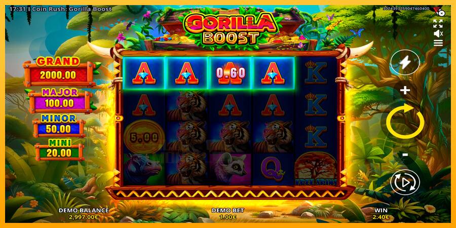 Coin Rush: Gorilla Boost játékgép pénzért, kép 4