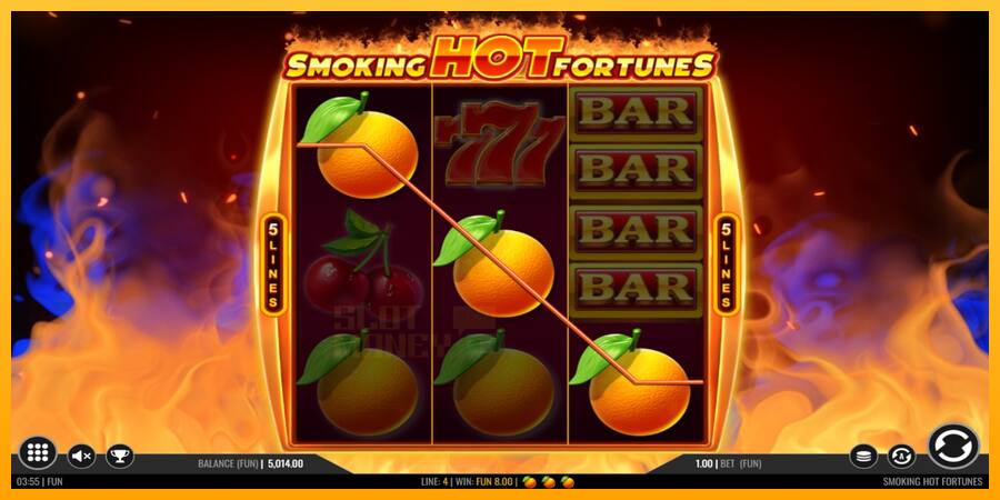 Smoking Hot Fortunes játékgép pénzért, kép 2